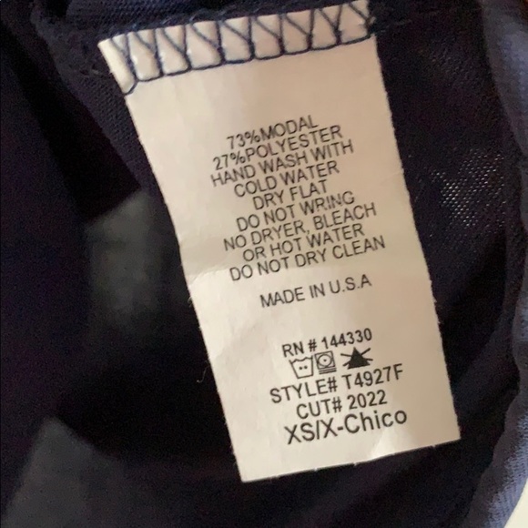 Francesca’s Alya NWT Cold Shoulder Navy Top - Picture 6 of 6